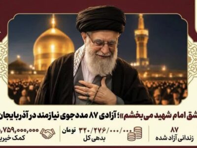 آزادی ۸۷ مددجوی نیازمند در آذربایجان غربی به عشق امام شهید