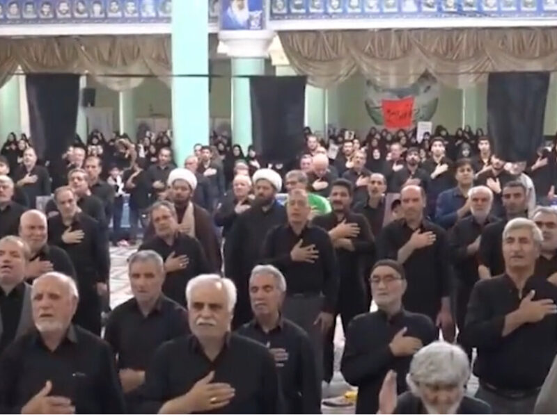 عزاداری مردم تکاب در آیین جاماندگان تشییع رهبر شهید انقلاب