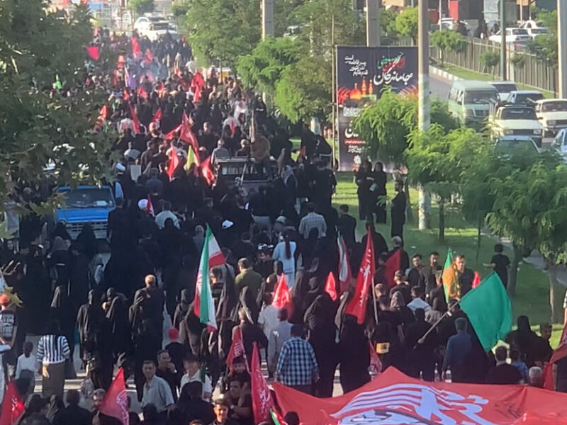 ارومیه در حال و هوای کربلا؛ جاماندگانی که با دل راهی شدند